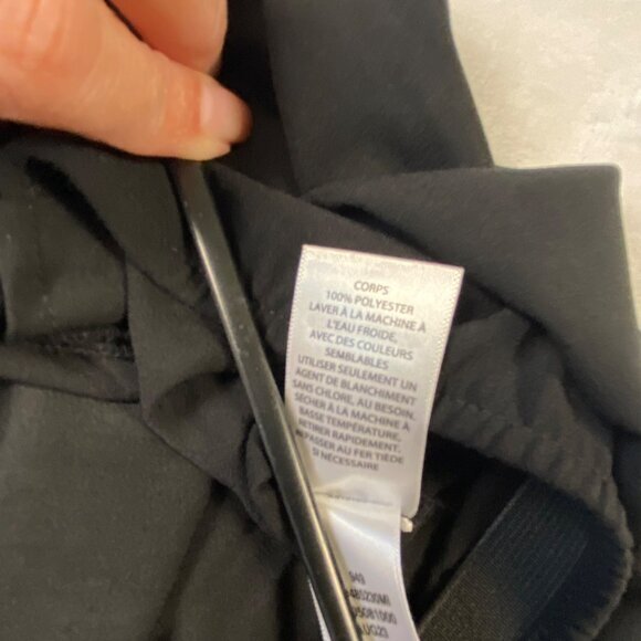 Open Edit Black Midi Skirt Size MEDIUM With Knot Detail & Side Zip Closure NWT - Picture 11 of 13